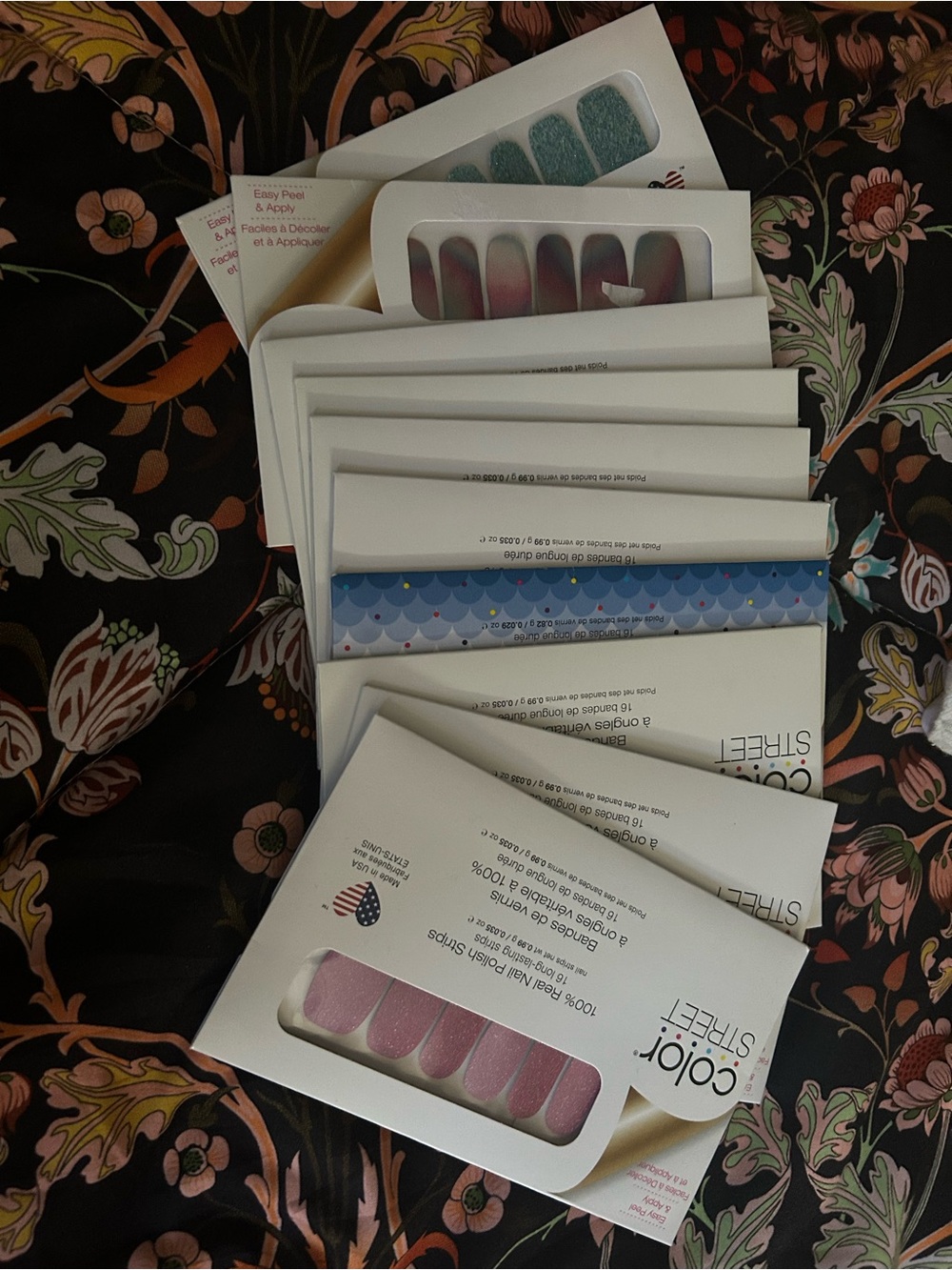 10 Color Street Nail Polish Strips - Assorted Pastel & Glitter Shades - Picture 4 of 6
